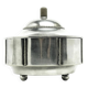 Art Deco sugar bowl, silver-plated brass, Germany, 1930s