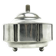 Art Deco sugar bowl, silver-plated brass, Germany, 1930s