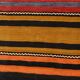Tapis Kilim turc vintage à rayures vertes et oranges 6x9 174x272 cm SK 2311