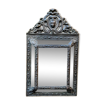 19th century wall mirror with parecloses