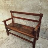 Antique oak bench hall bench 105 cm