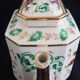 Large octagonal teapot porcelain from Paris "Old Paris", mid-19th century.