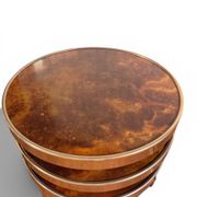 Coffee Table with 3 Platforms in Elm Burl - Maria Pergay