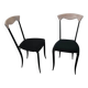 2 x Charme dining chair by Fasem is a slender, yet strong masterpiece 1980s