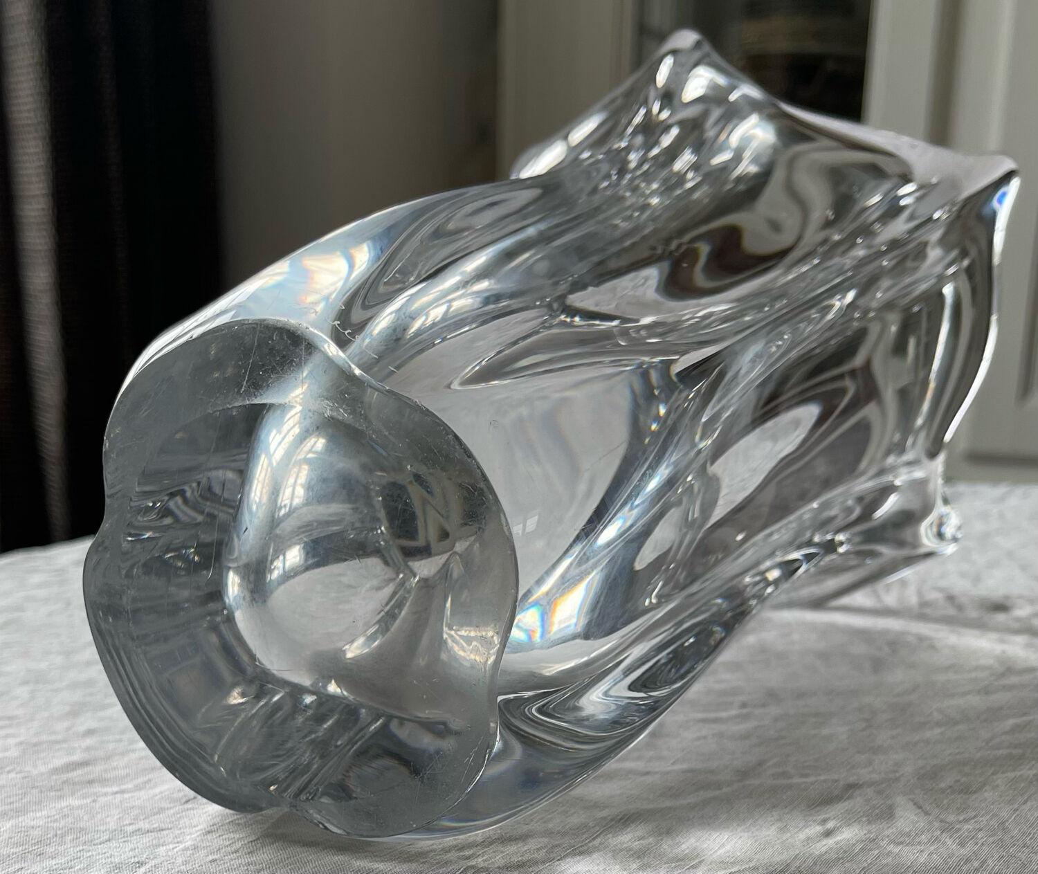 Daum crystal vase 1970