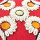 Floral decorative cushion | Wool embroidery | 70s