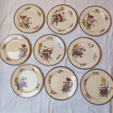 Flat plates late 19th century Joseph Hannong