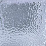Two designer glass paving pockets