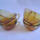 6 amber Vereco coffee cups