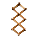 Vintage accordion wall coat rack
