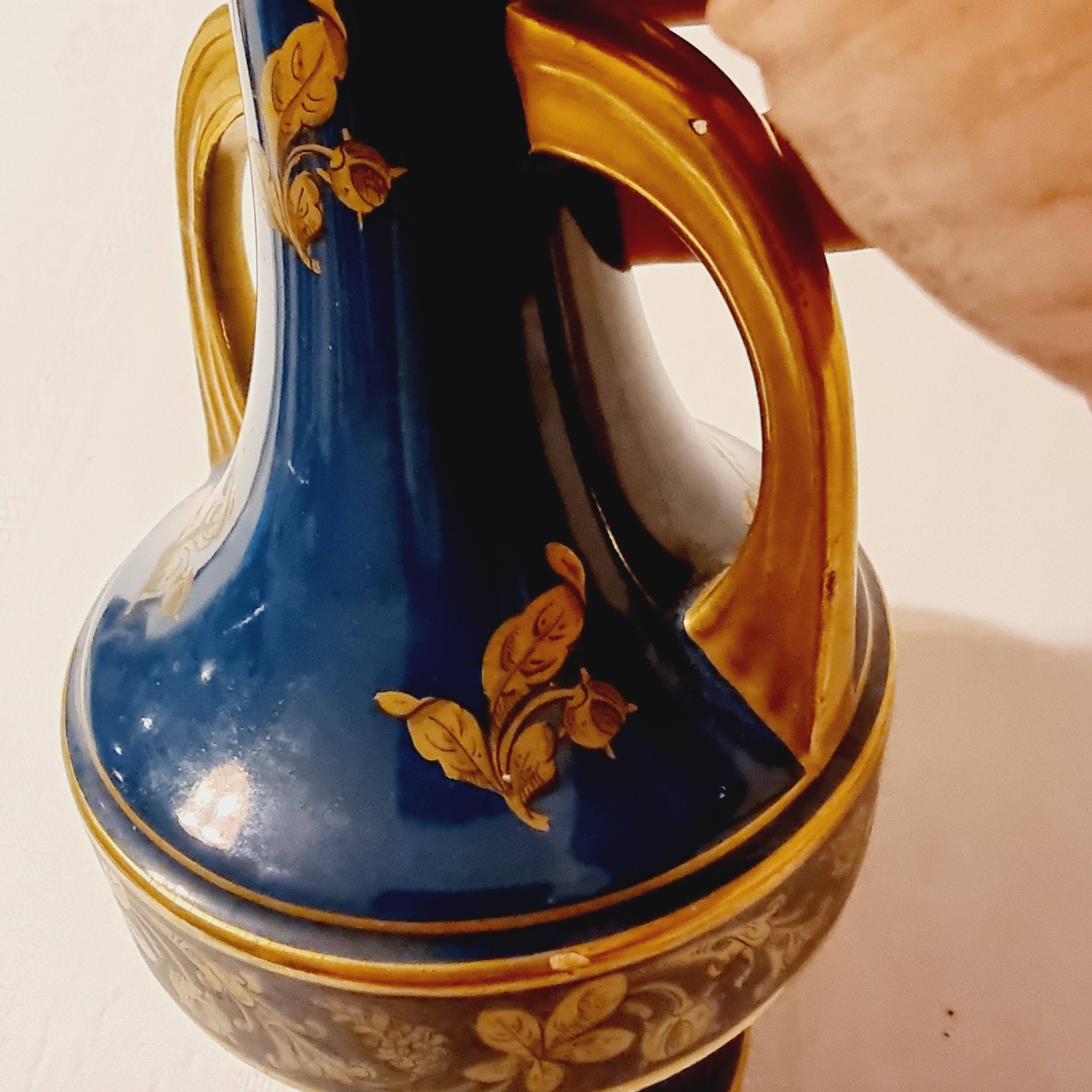 French Empire style vase from the 1920s by Jaget & Pinon