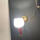 Vintage Brass & Red Adjustable Sconces – Set of 2 (1950s)