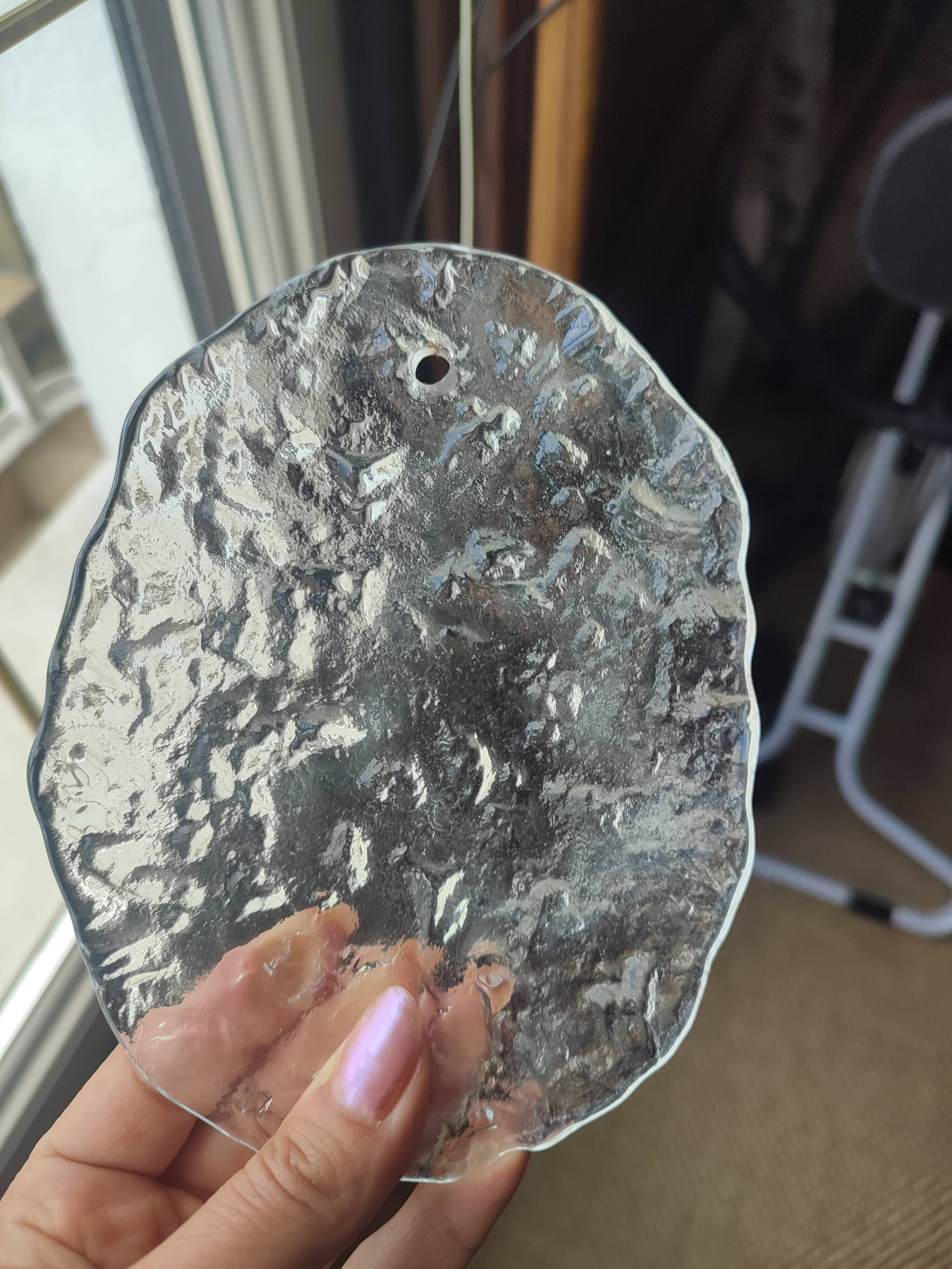 Vintage Murano Glass Disc Chandelier