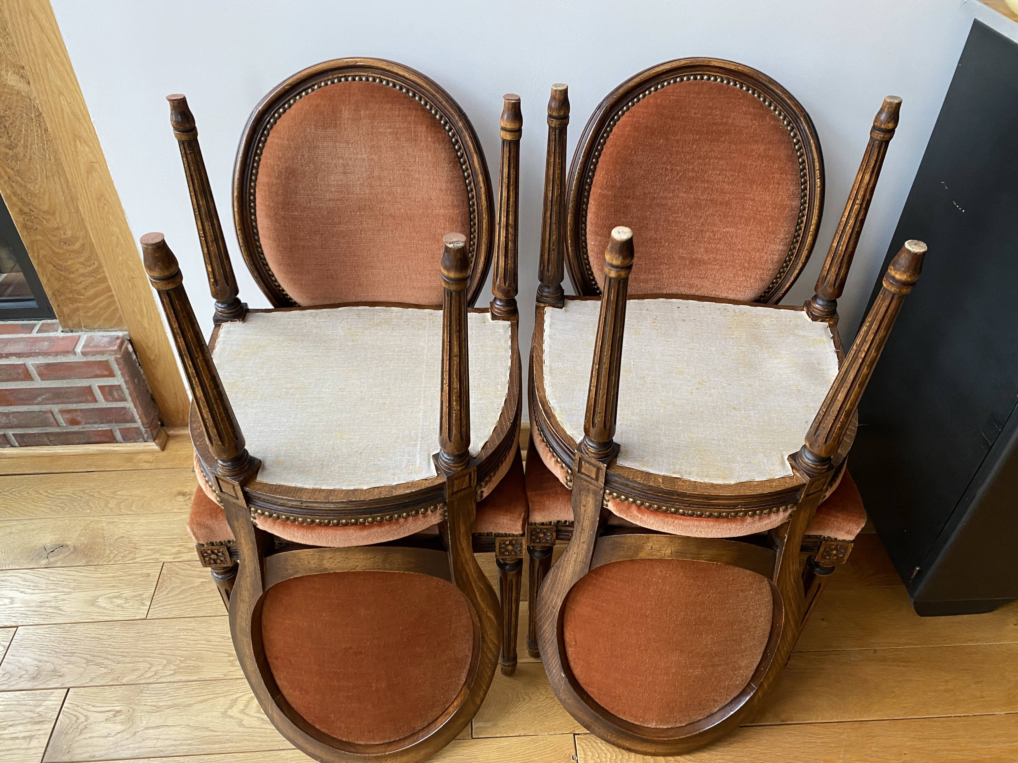 Antique medallion chairs