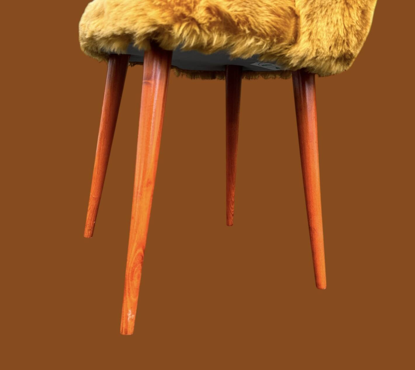 Two vintage chairs and Pelfran trunk stool