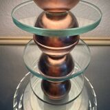 Small Art Deco lamp in copper glass