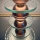 Small Art Deco lamp in copper glass