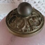 Lampe bronze et pâte de verre