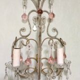 Pairs of Murano crystal wall lamps 1940