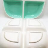 Divided mint serving plates