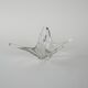 Glass platter, Space Age, 1960s, made in Italy