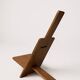 Brutalist minimalist armchair Alain Gaubert - 1980