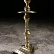 17th-century French brass candlestick – circa 1690