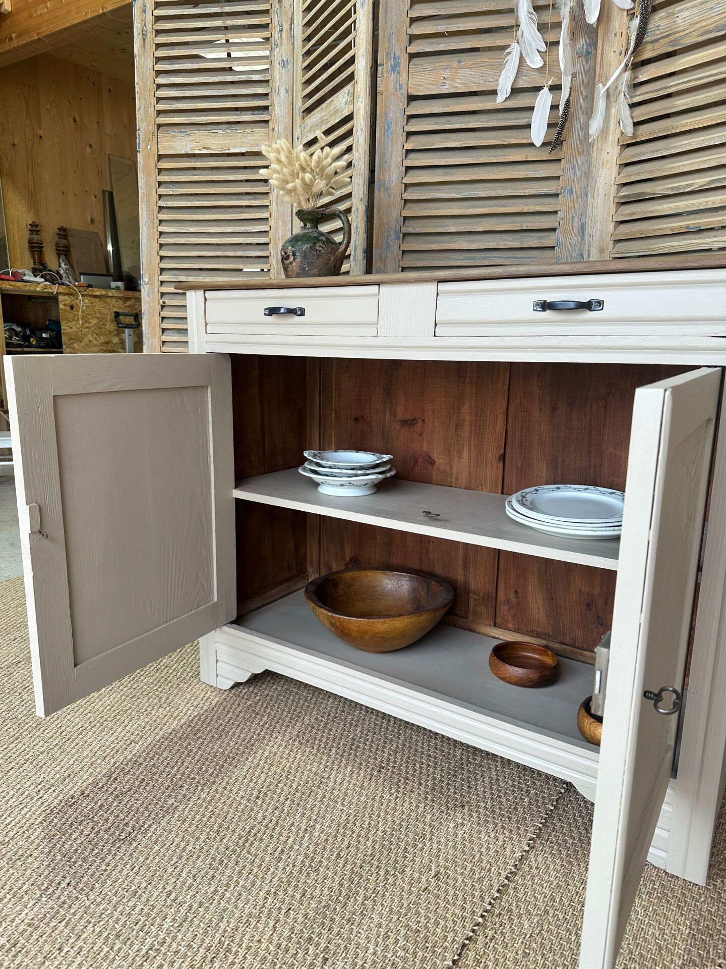 Antique buffet in Art Deco style