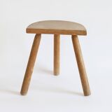 Light wood tripod stool
