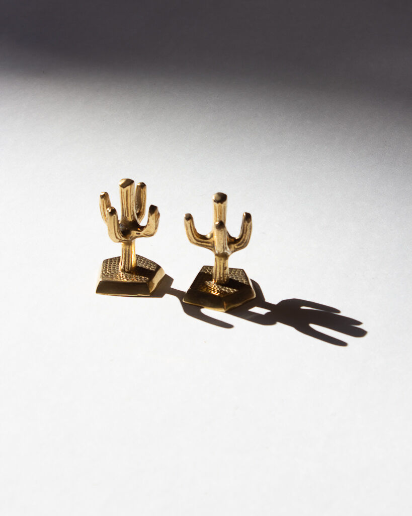 Brass saguaro cactus - Mexico - 60s/70s