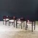 Mid-Century Modern Curved Dining Chairs, Italy, 1970s, Set of 6