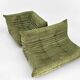 Michel Ducaroy for Ligne Roset Olive Togo 2-seat Sofa and corner seat, Set of 2