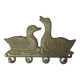 Brass key rack couple of ducks