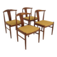 Set de 4 chaises scandinave en teck, Suède, 1960