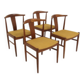 Set de 4 chaises scandinave en teck, Suède, 1960