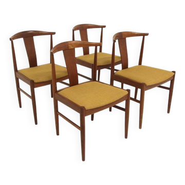 Set of 4 Scandinavian teak chairs, Sweden, 1960