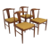 Set de 4 chaises scandinave en teck, Suède, 1960