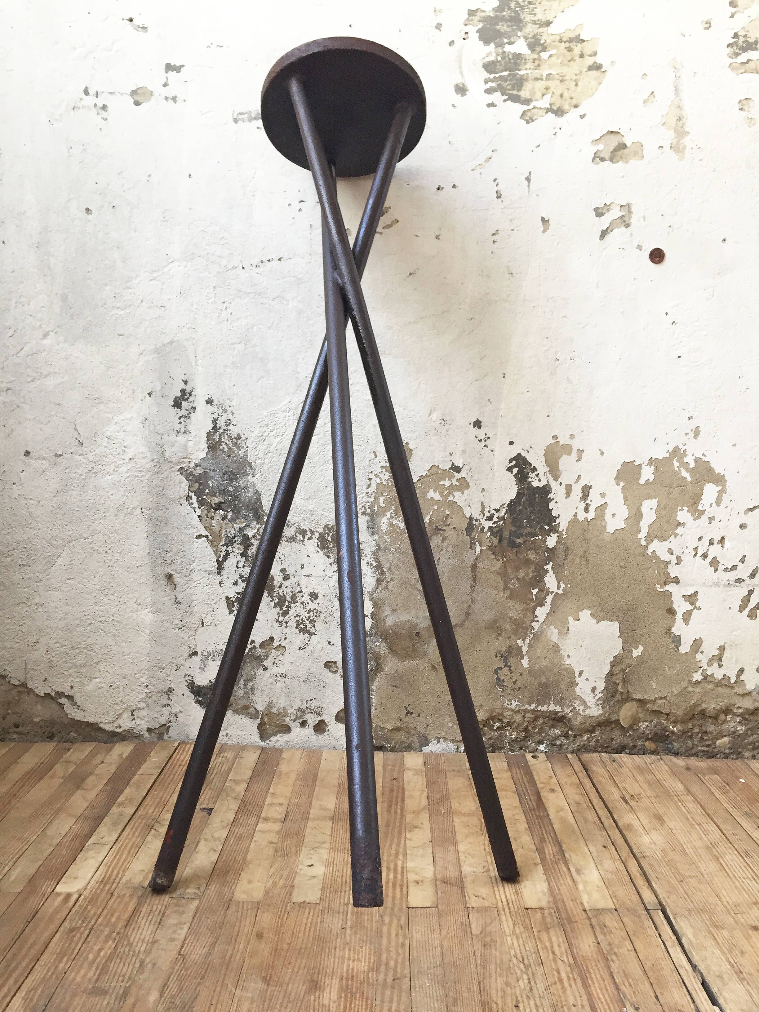 Support sculpture or tripod plants