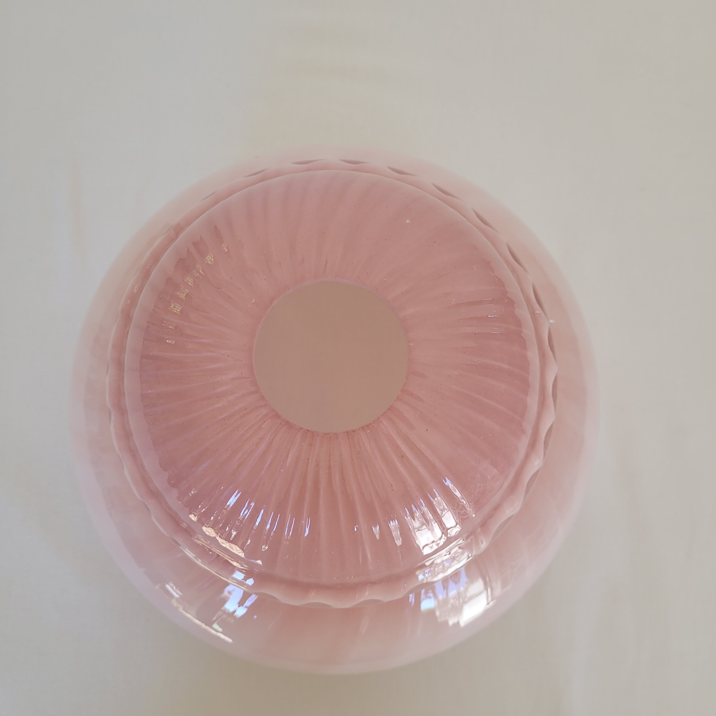 Suspension / abajour opaline pink