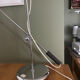 Lampe de bureau articulé en métal chromé - André Lavigne pour Aluminor
