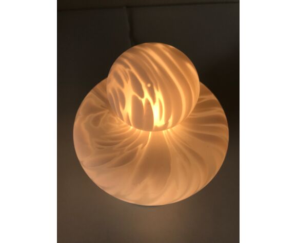 Lampe verre murano design annees 70