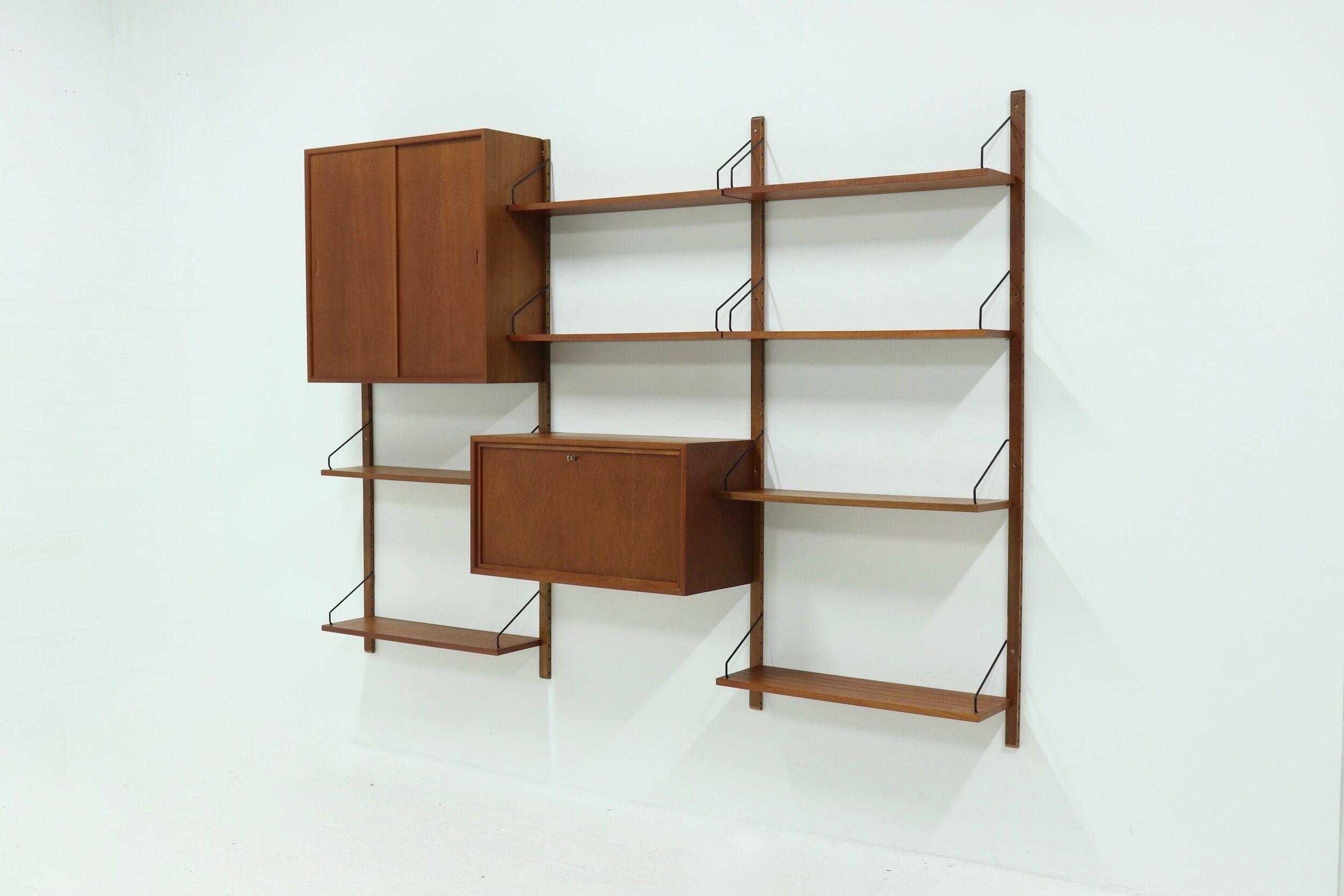 Royal System teak wall unit by Poul Cadovius for Cado Denmark, 1960's