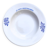 Coral ceramic plate