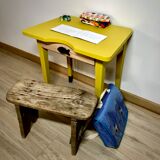 School desk, child's office, vintage restyled