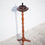 Vintage ashtray, ashtray on tripod wooden foot, push ashtray, tripod ashtray