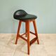 Scandinavian stool in solid teak, design by Erik Buch, Denmark, 1960.