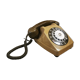 Brown dial phone
