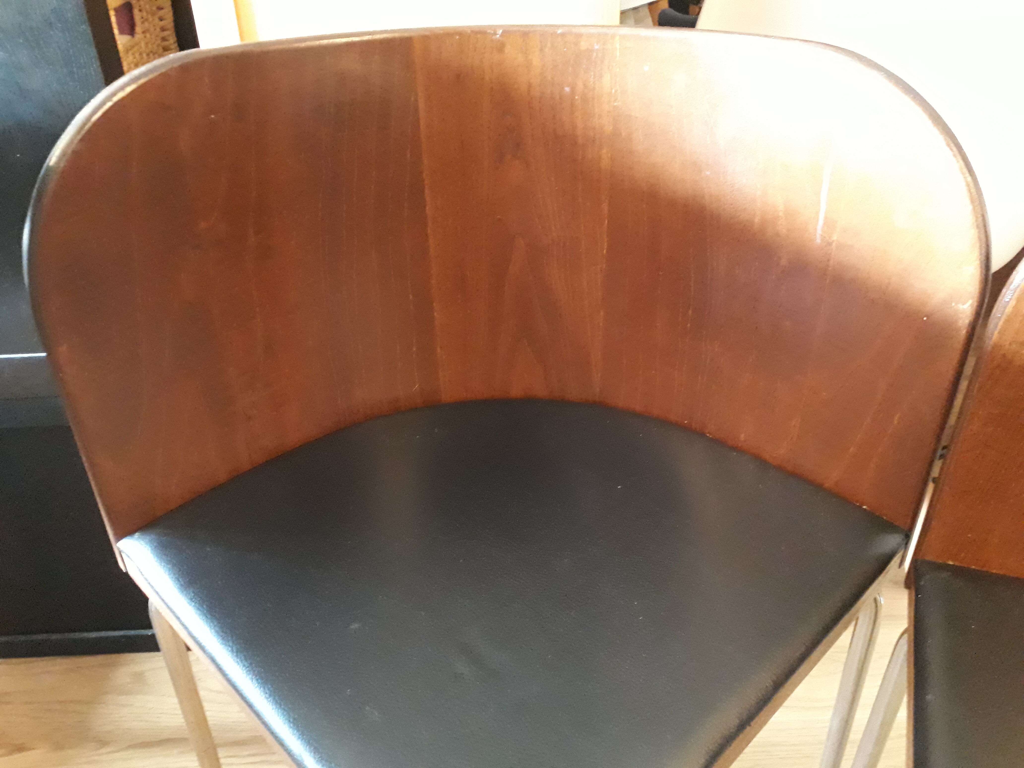 Compact dining area "fusion" table & 4 chairs