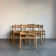 Set of 6 vintage papercord chairs Kurt Ostervig