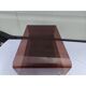 Table basse sur roulettes vintage en plastique fumé